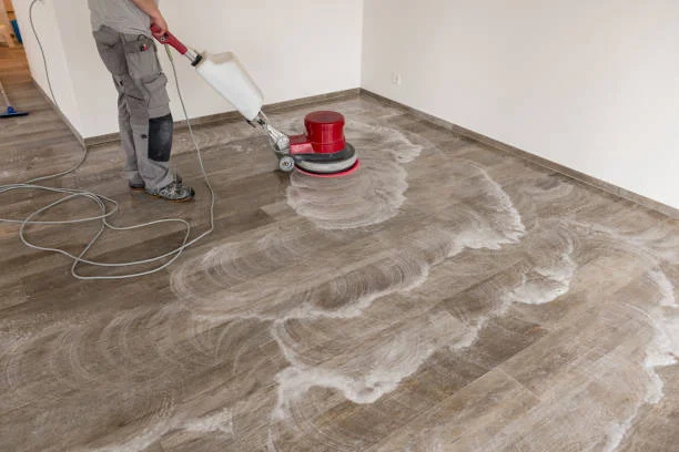 limpeza de piso vinílico pós obra