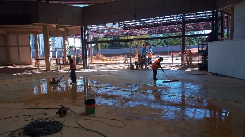 limpeza para galpões em construção